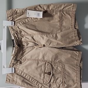 Polo Jean's Company Hampton Roll Up Shorts, Size 10, tan/khaki